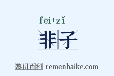 非子是什么意思的图片